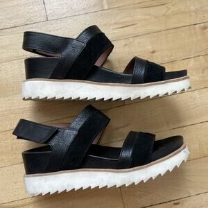 Homers Artisan Sandals Black Suede Womens Size U.S 7.5 - Size 37 1/2